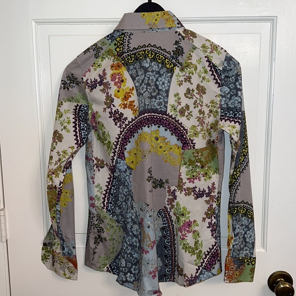 Etro Floral Button Down Shirt size 42 - Picture 3 of 9